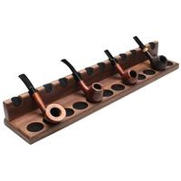 Stands & Pouches Neal Yarm Solid Back 12 Pipe Stand Walnut