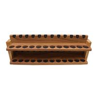 Stands & Pouches Neal Yarm Solid Back 24 Pipe Two Tier Stand Mahogany and Maple