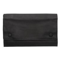 Stands & Pouches Geniune Leather Snap Tobacco Pouch Black