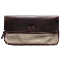 Stands & Pouches Chacom Leather and Canvas 2 Pipe Bag