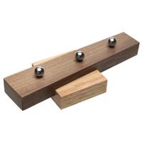 Stands & Pouches Michail Kyriazanos White Oak and Black Walnut 3 Pipe Stand