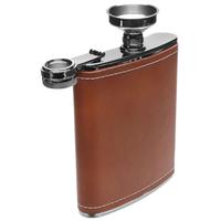 Gifts Peterson Tan Leather Flask 6oz