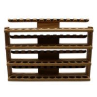 Stands & Pouches Neal Yarm 48 Pipe Four Tier Pipe Stand Oak