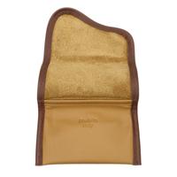 Stands & Pouches Claudio Albieri Italian Leather Roll Up Tobacco Pouch Tan/Chestnut