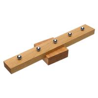 Stands & Pouches Michail Kyriazanos Cherry and Oak Wood 5 Pipe Stand