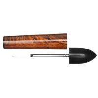 Tampers & Tools Scott Tinker Gabon Ebony and Contrast Stained Briar Zeppelin Tamper