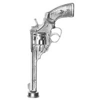 Tampers & Tools Larry Blackett Webley Revolver Pewter Tamper