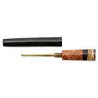 Tampers & Tools Scott Tinker Tamper - Antony Amboyna Burl, Gaboon and Macassar Ebony, and Wooly Mammoth Ivory with Brass Pick