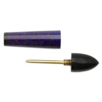 Tampers & Tools Scott Tinker Tamper - Jazz Age Zeppelin Blue Agate Resin and Gaboon Ebony with Brass Pick