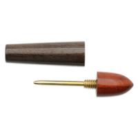 Tampers & Tools Scott Tinker Tamper - Zeppelin Gaboon Ebony and Rosewood with Brass Pick