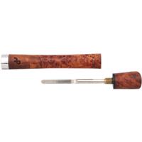 Tampers & Tools Bruno Nuttens Tamper - Gold Amboyna Burl with Nickel and Pick