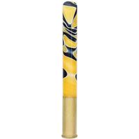 Tampers & Tools Bill Shalosky Tamper - Black and Yellow Marbled Acrylic and .44 Magnum