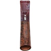 Cutters & Accessories Jacono Toscano Mouthpiece - Brown Briar Angled Classic (Red and Blue Swirl Saddle Stem) (EE)