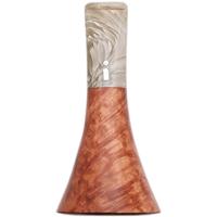 Cutters & Accessories Jacono Toscano Mouthpiece - Briar Trumpet (Grey and White Swirl Tapered Stem) (EE)