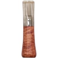 Cutters & Accessories Jacono Toscano Mouthpiece - Briar Classic (Grey and White Swirl Saddle Stem)