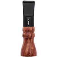 Cutters & Accessories Jacono Toscano Mouthpiece - Briar Beehive (Black Saddle Stem) (E)