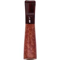 Cutters & Accessories Jacono Toscano Mouthpiece- Briar Angled Classic (Black and Red Swirl Saddle Stem) (EE)