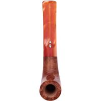 Cutters & Accessories Jacono Toscano Mouthpiece- Briar Bent Classic (Orange Shimmer Saddle Stem) (EE)