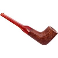 Cutters & Accessories Jacono Toscano Mouthpiece- Briar Bent Classic (Orange Shimmer Saddle Stem) (EE)