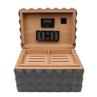 Humidors & Travel Cases Colibri Grand Quasar Humidor Gunmetal