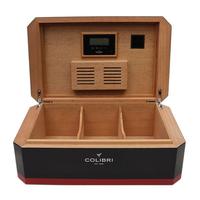 Humidors & Travel Cases Colibri Rally Humidor Black and Red