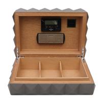 Humidors & Travel Cases Colibri Quasar Desktop Humidor Gunmetal
