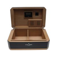 Humidors & Travel Cases Colibri Rally Humidor Black and Rose Gold