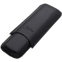 Humidors & Travel Cases Brigham Cigar Case - Toro Black (2 Cigars)