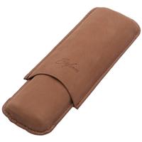 Humidors & Travel Cases Brigham Cigar Case - Toro Brown (2 Cigars)