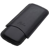Humidors & Travel Cases Brigham Cigar Case - Corona Black (3 Cigars)