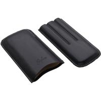 Humidors & Travel Cases Brigham Cigar Case - Corona Black (3 Cigars)