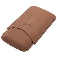 Humidors & Travel Cases Brigham Cigar Case - Robusto Brown (3 Cigars)