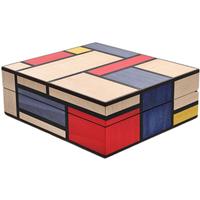 Humidors & Travel Cases Milwaukee Humidor Co. Dry Box 'Homage to Piet Mondrian' with Maple, Wenge and Poplar