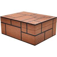 Humidors & Travel Cases Milwaukee Humidor Co. Noble Humidor with Leopardwood and Holly