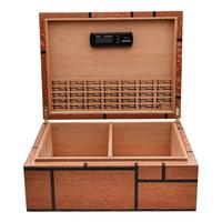 Humidors & Travel Cases Milwaukee Humidor Co. Noble Humidor with Leopardwood and Holly