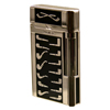 Lighters Lubinski Black/Silver Plate Enamel Pipe Lighter