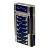 Lighters Lubinski Blue/Silver Plate Enamel Pipe Lighter