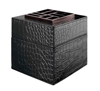 Home Fragrance Easy Scent Black Leather Cube Diffuser