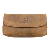 Stands & Pouches Smokingpipes Leather 2 Pipe Case with Pouch Tan
