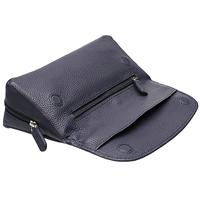 Stands & Pouches Smokingpipes Leather 2 Pipe Case with Pouch Navy