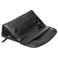 Stands & Pouches Smokingpipes Leather 2 Pipe Case with Pouch Black