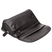 Stands & Pouches Smokingpipes Leather 2 Pipe Case with Pouch Dark Brown