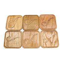 Gifts Red Oak Pipe Coaster Set