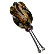 Pipe Tools & Supplies ZapZap Acrylic Titanium Alloy and German Silver Tamper