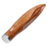 Pipe Tools & Supplies Castello Flame Carved Briar and Silver Tamper