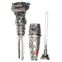 Tampers & Tools Glotov Cheshire Cat Electroplated Nickel Silver Tamper with Case