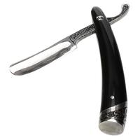 Tampers & Tools Glotov Straight Razor Electroplated Nickel Silver and Buffalo Horn Tamper with Case
