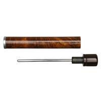 Pipe Tools & Supplies Ueda Dark Smooth Briar & Silver Tamper with Cumberland