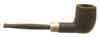 Ashton Pebble Grain Billiard (XXX) with Silver Army Mount