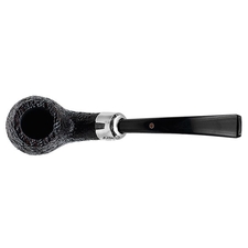 Ashton Pebble Grain Bent Billiard with Silver Army Mount (XXX)